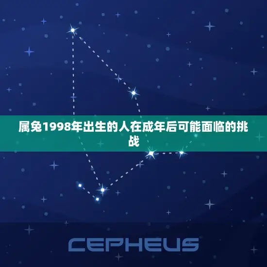 属兔1998年出生的人在成年后可能面临的挑战