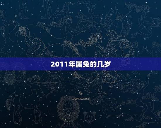 2011年属兔的几岁(十二生肖与年龄对照表)