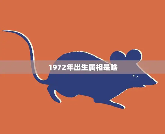 1972年出生属相是啥(详解属鼠人的性格特点和命运趋势)