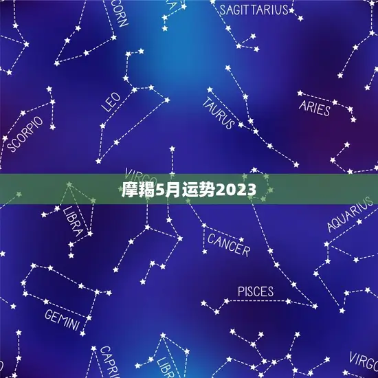 摩羯5月运势2023