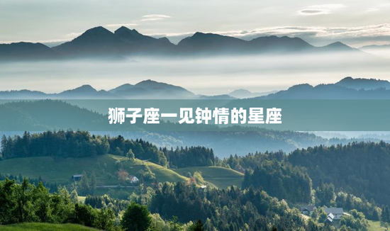 狮子座一见钟情的星座