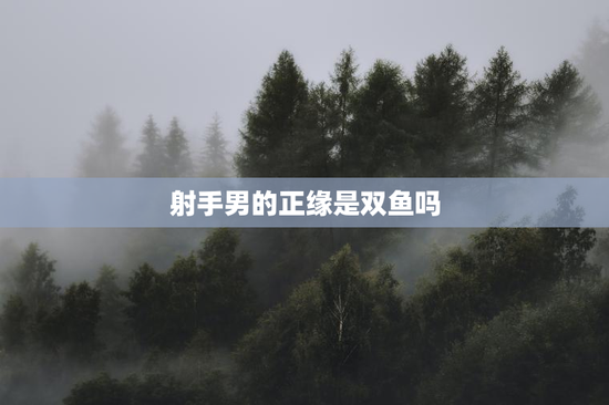 射手男的正缘是双鱼吗