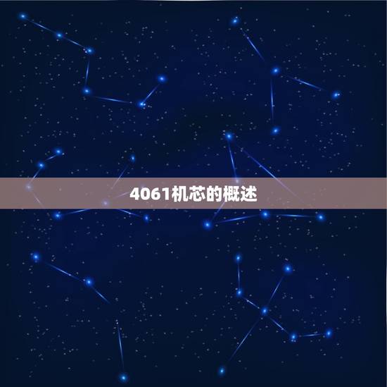 4061机芯的概述