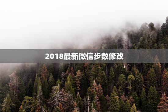 2018最新微信步数修改