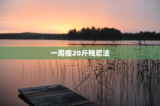 一周瘦20斤残忍法