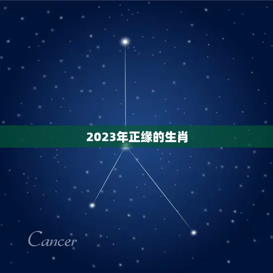 2023年正缘的生肖