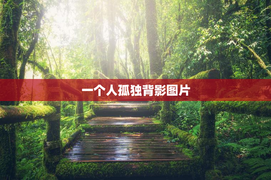 一个人孤独背影图片
