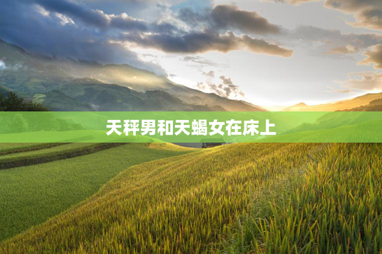 天秤男和天蝎女在床上