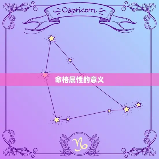 命格属性的意义