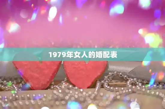 1979年女人的婚配表(揭秘当年婚姻市场真相)