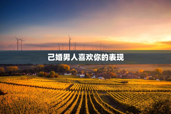 己婚男人喜欢你的表现
