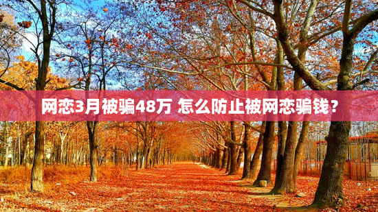 网恋3月被骗48万 怎么防止被网恋骗钱？