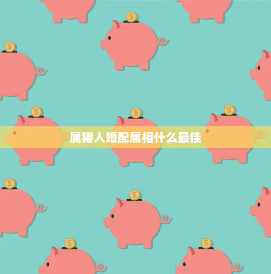 属猪人婚配属相什么最佳(如何选择最佳婚配属相)