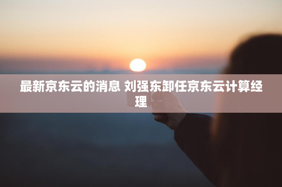 最新京东云的消息 刘强东卸任京东云计算经理