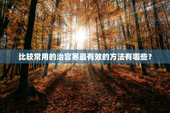 比较常用的治宫寒最有效的方法有哪些？