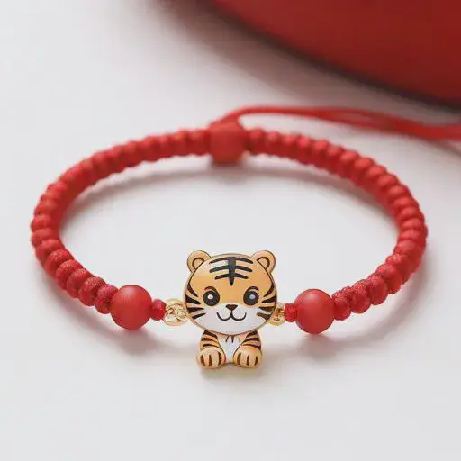 属虎人2025年适合戴什么红绳，红绳生肖吉祥物搭配