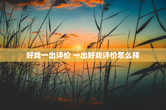 好戏一出评价 一出好戏评价怎么样