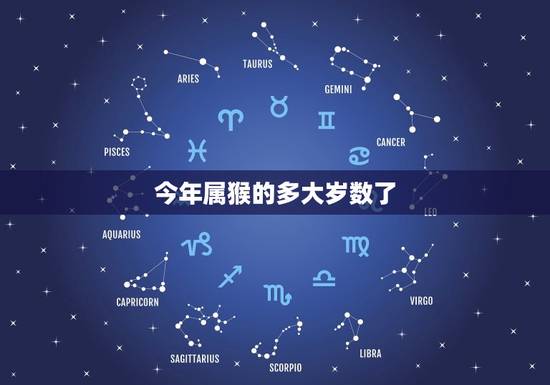 今年属猴的多大岁数了(详解中国属相和年龄对应关系)