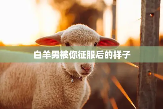 白羊男被你征服后的样子(征服他的心得到他的世界)