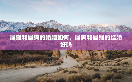 属猴和属狗的婚姻如何，属狗和属猴的结婚好吗