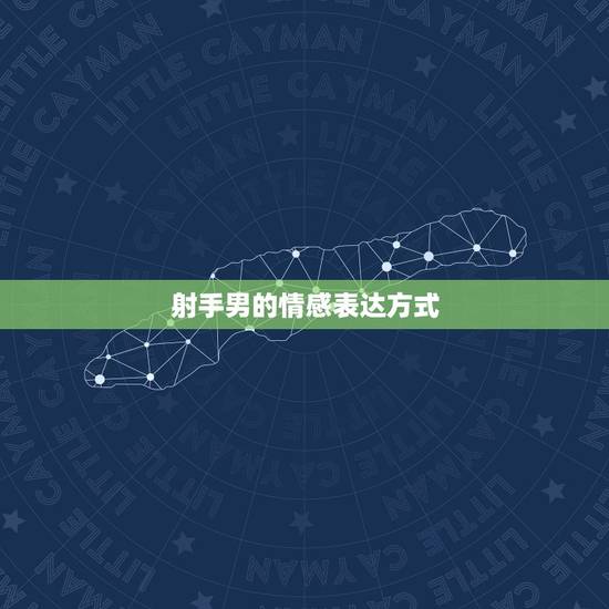 射手男的情感表达方式