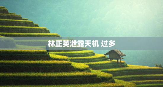 林正英泄露天机 过多