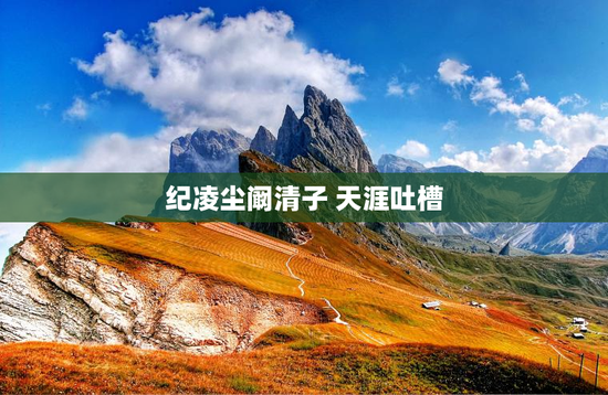 纪凌尘阚清子 天涯吐槽