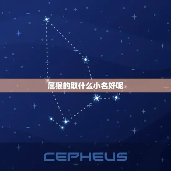 属猴的取什么小名好呢