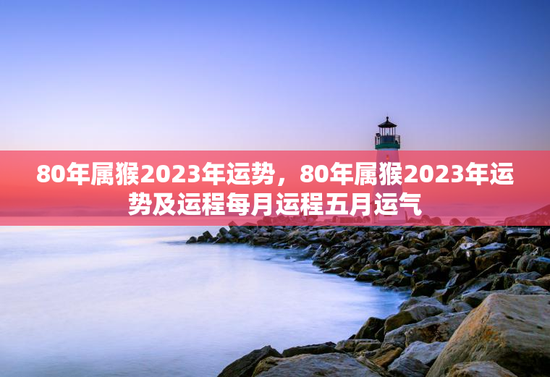 80年属猴2023年运势，80年属猴2023年运势及运程每月运程五月运气