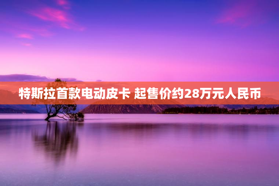 特斯拉首款电动皮卡 起售价约28万元人民币