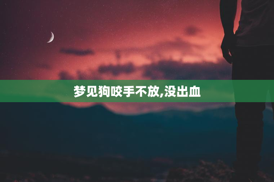 梦见狗咬手不放,没出血