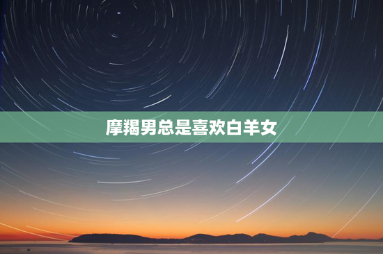 摩羯男总是喜欢白羊女