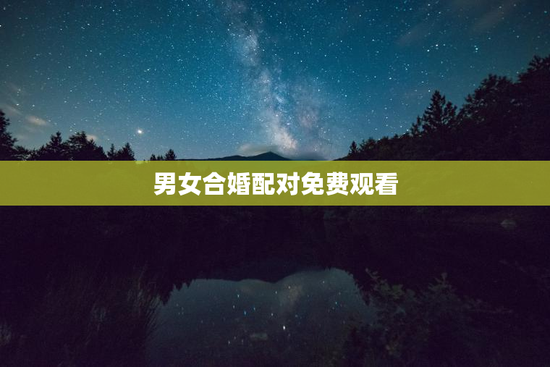男女合婚配对免费观看，男女合婚速配表