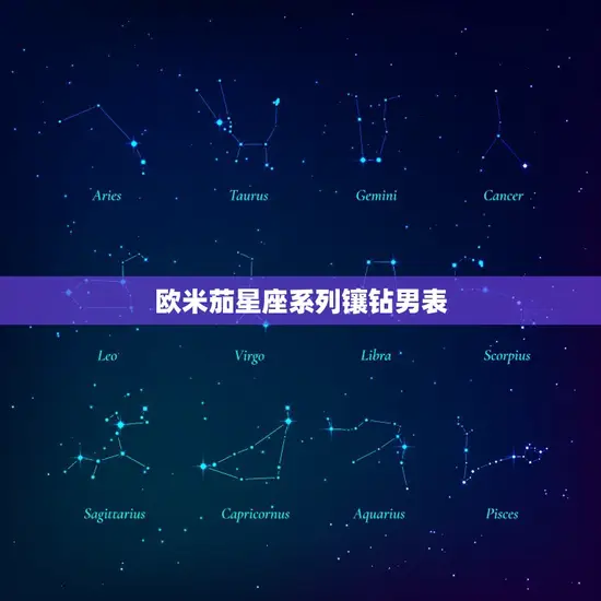 欧米茄星座系列镶钻男表