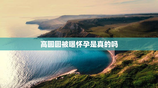 高圆圆被曝怀孕是真的吗