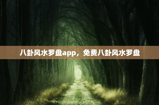 八卦风水罗盘app，免费八卦风水罗盘