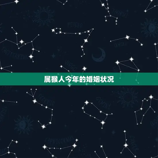 属猴人今年的婚姻状况
