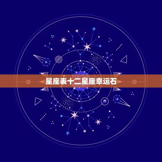 星座表十二星座幸运石