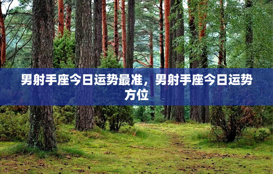 男射手座今日运势最准，男射手座今日运势方位