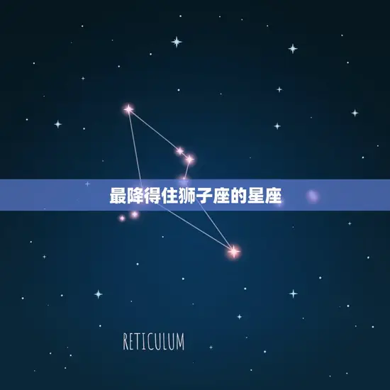 最降得住狮子座的星座