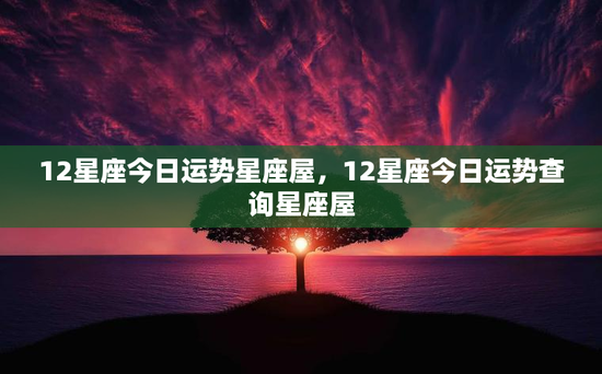 12星座今日运势星座屋，12星座今日运势查询星座屋