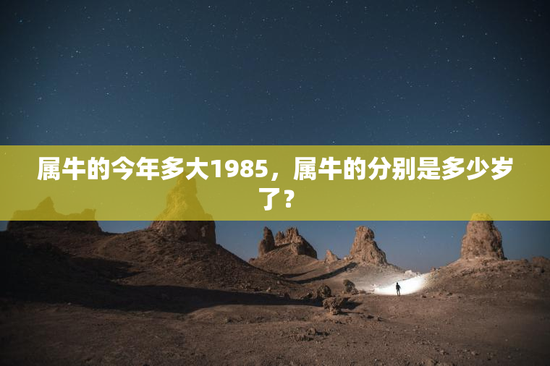 属牛的今年多大1985，属牛的分别是多少岁了？