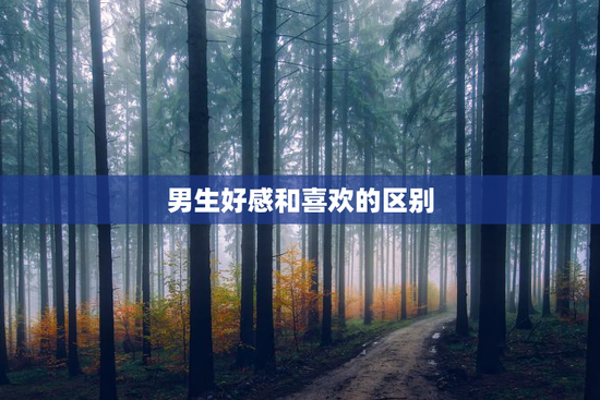男生好感和喜欢的区别