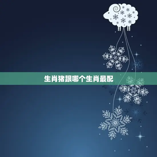 生肖猪跟哪个生肖最配