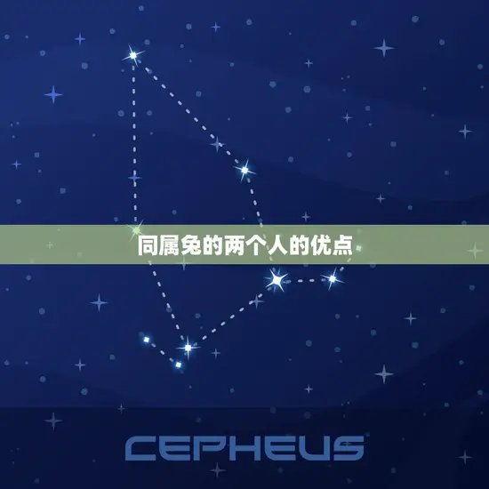 同属兔的两个人的优点