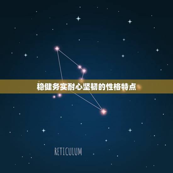 稳健务实耐心坚韧的性格特点