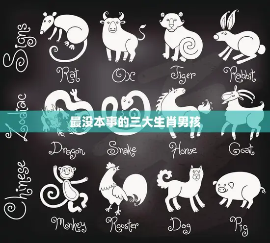 最没本事的三大生肖男孩(揭秘他们为什么总是失败)