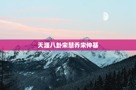 天涯八卦宋慧乔宋仲基