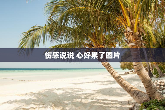 伤感说说 心好累了图片