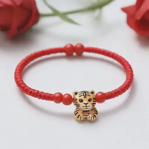 属虎人2025年适合戴什么红绳，红绳生肖吉祥物搭配